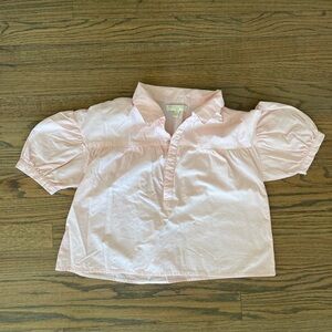 Pink Kids Puff Sleeve Top
